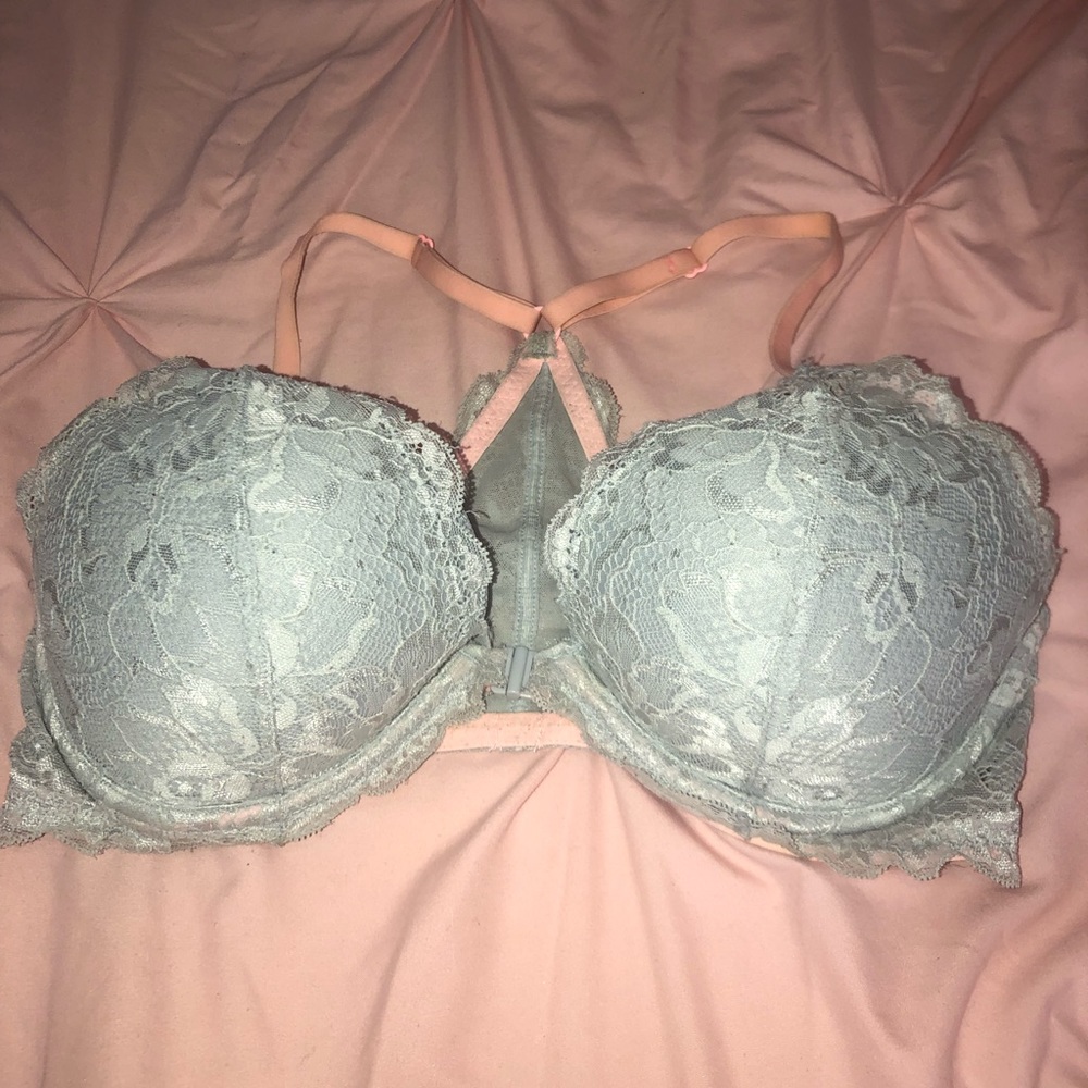 PINK 34D crisscross bra